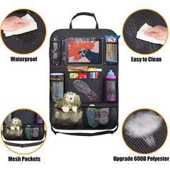 Car Back Seat Organizer Tablet Holder Storage Bag