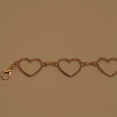 Heart Metal Waist Chain Adjustable Golden Belly Chain Belt
