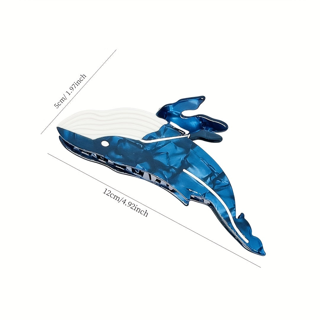 Acetate Whale Hair Claw Nonslip Ponytail Holder Shark Claw Women Girls Hair Acce