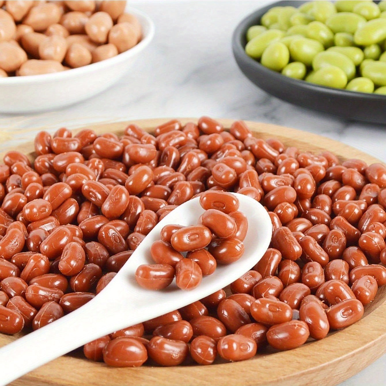 10g Artificial Grain Model Set Jade Rice Beans Nuts Photography Props
