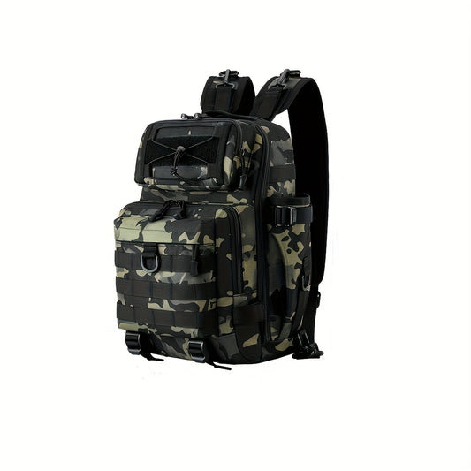 Large Capacity Fishing Backpack with Rod Holder - Sling Bag for Fly Fishing