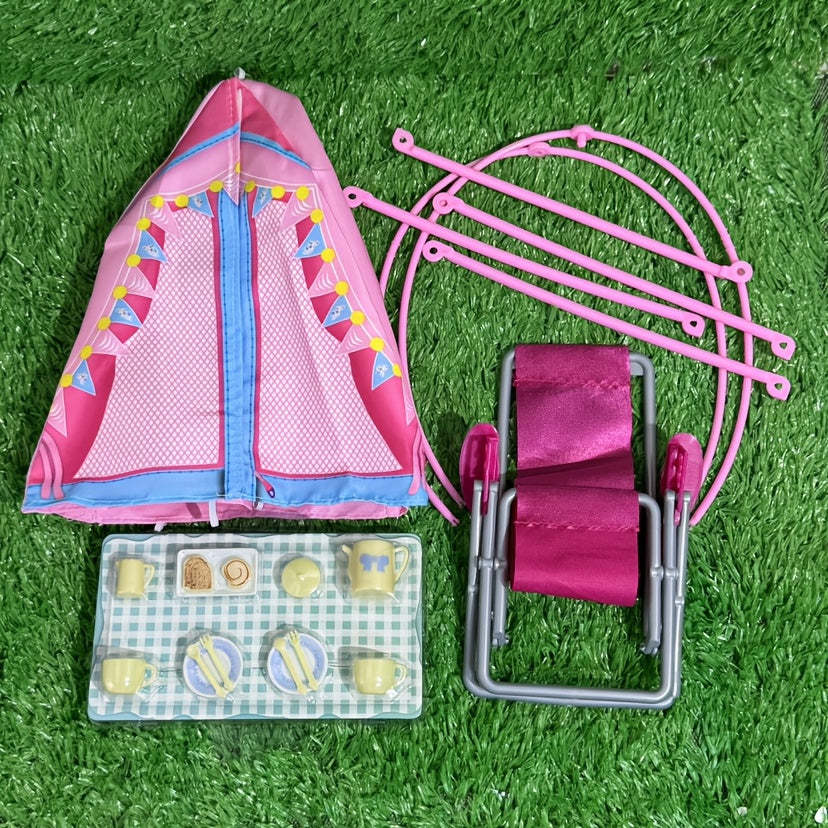 16pcs Dollhouse Decorations Tent Beach Chair Fashionable Camping Accessories