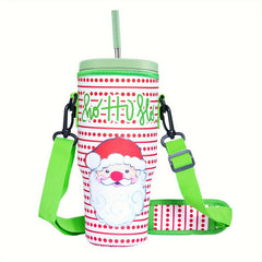 40oz Non-Slip Water Cup Sleeve with Adjustable Strap for Outdoor Sports