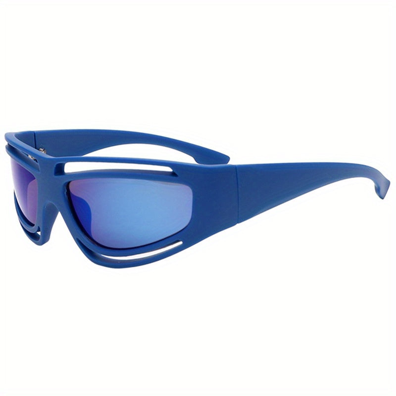 Y2K Wrap Around Sports Sunglasses UV400 Sun Shades for Outdoor Activities