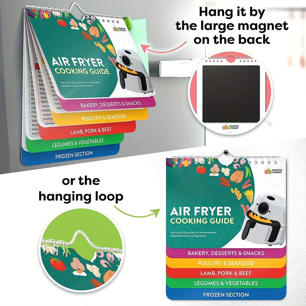 Air Fryer Cheat Table Magnet Cooking Guide Booklet