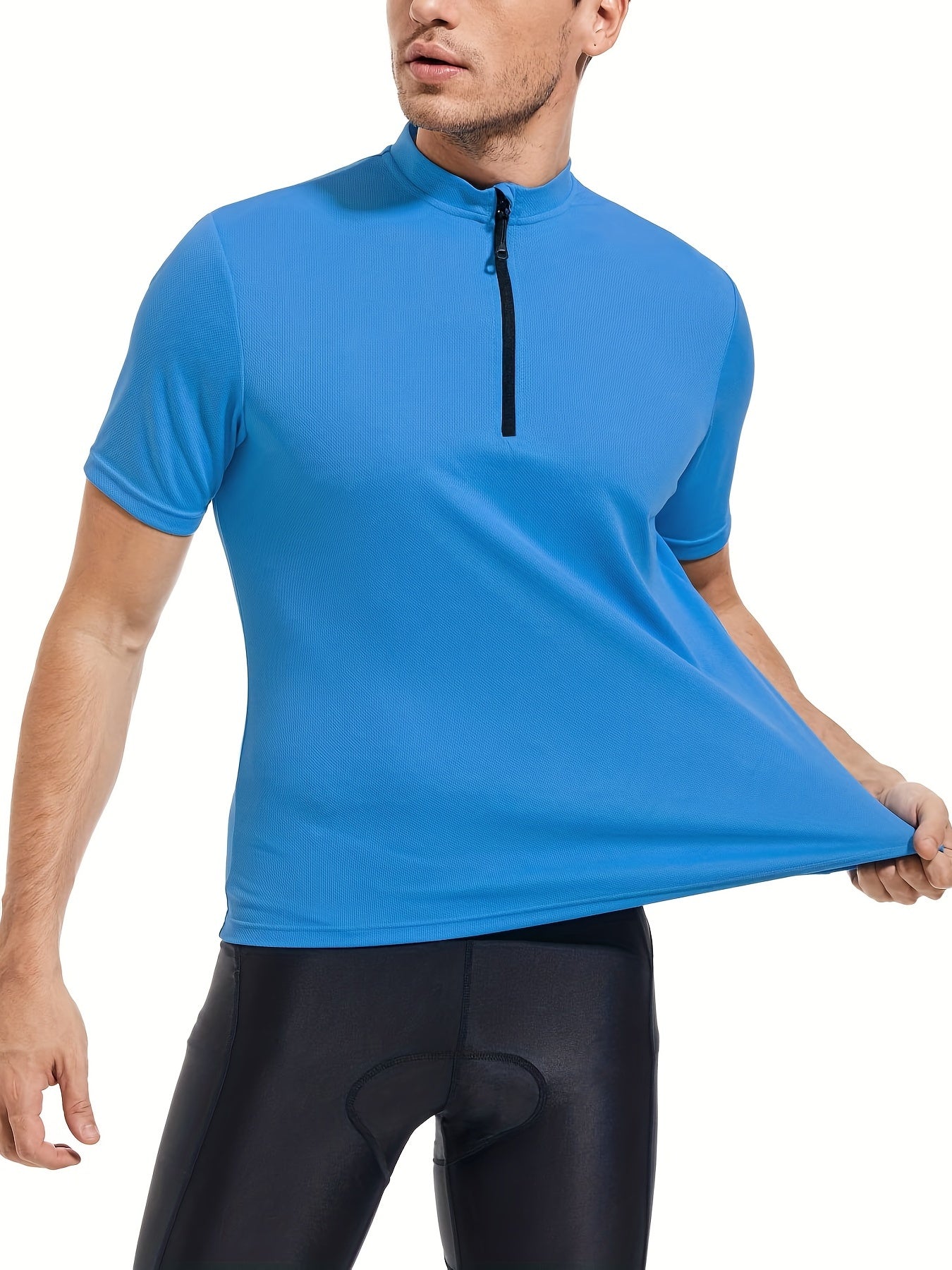 Men's Quick-Dry Cycling Jersey with Rear Pocket