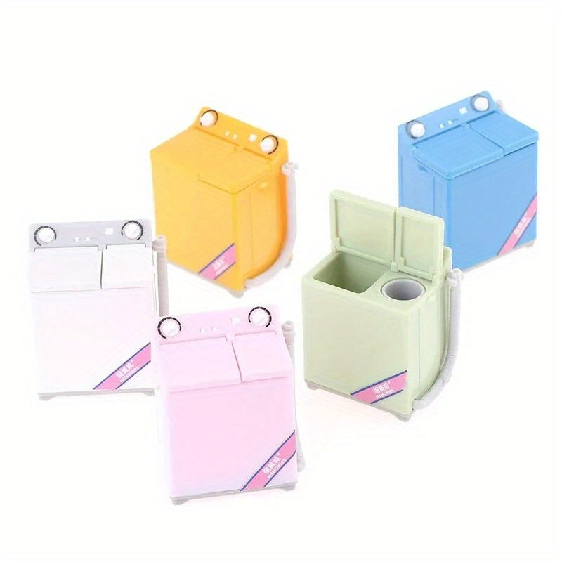Mini Dollhouse Washing Machine Realistic Simulation Compact Laundry Appliance