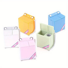 Mini Dollhouse Washing Machine Realistic Simulation Compact Laundry Appliance