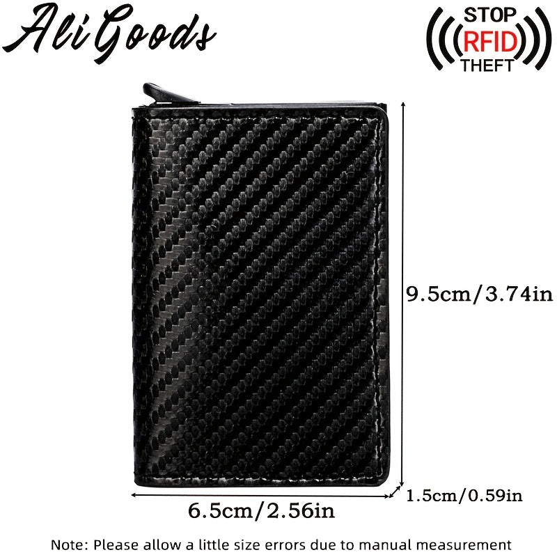 Men's Slim RFID Blocking Credit Card Holder Wallet