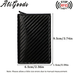 Men's Slim RFID Blocking Credit Card Holder Wallet