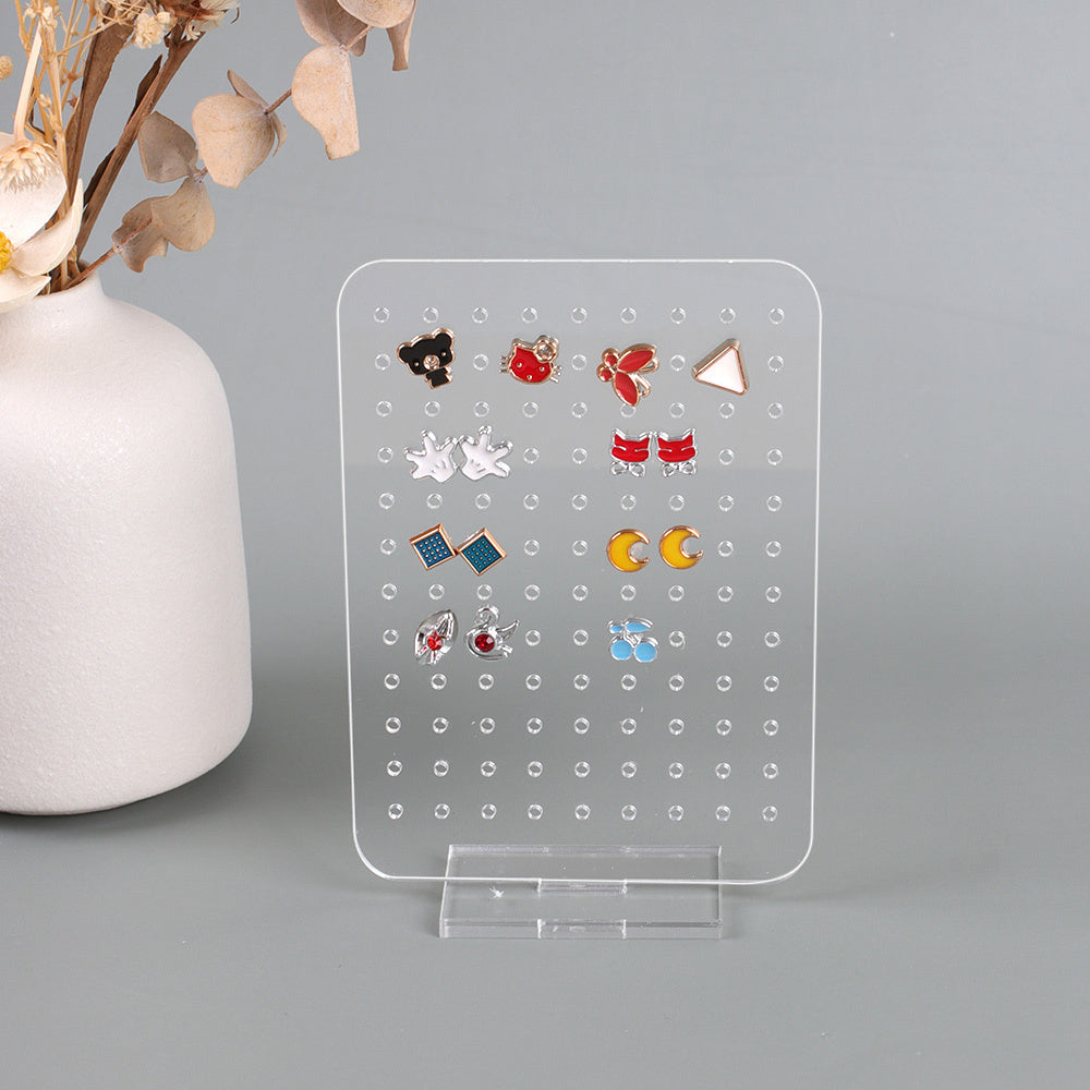 Acrylic Transparent Earring Holder Display Stand