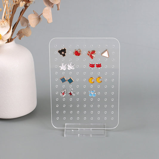 Acrylic Transparent Earring Holder Display Stand