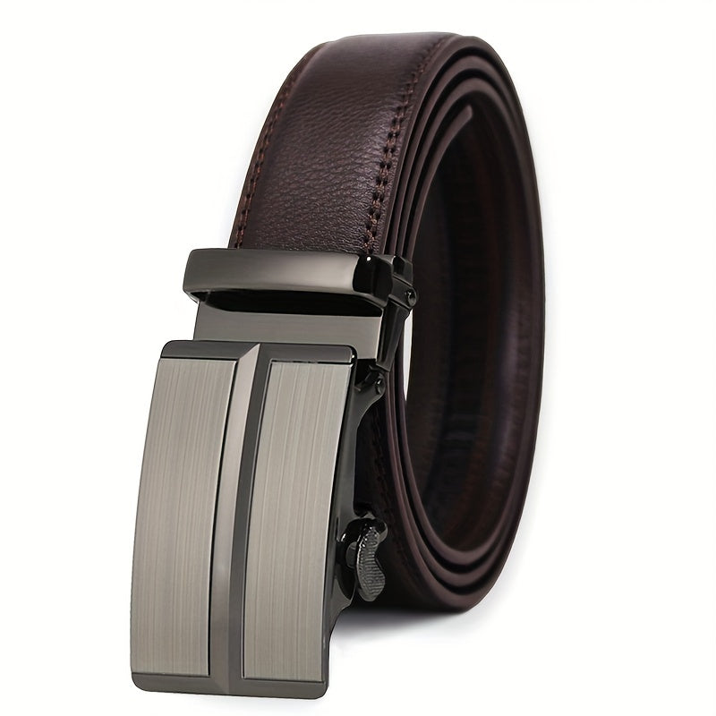 Men's Leather Belt Automatic Buckle High Quality Business Casual
