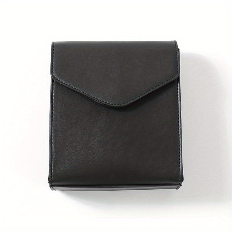Men's Crossbody Square Bag PU Leather Shoulder Bag