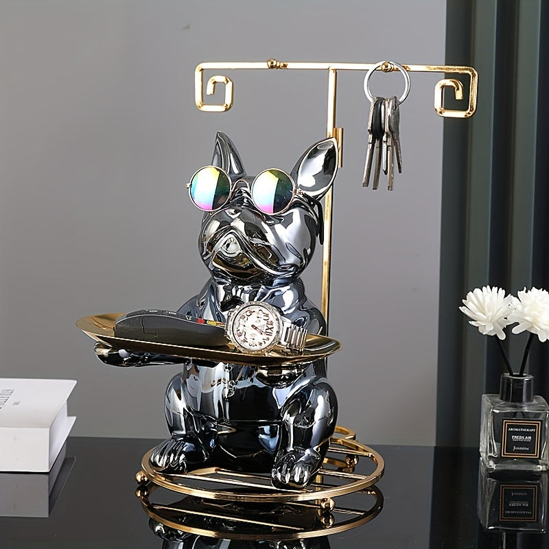 Ceramic Plating Dog Door Key Storage Home Decoration