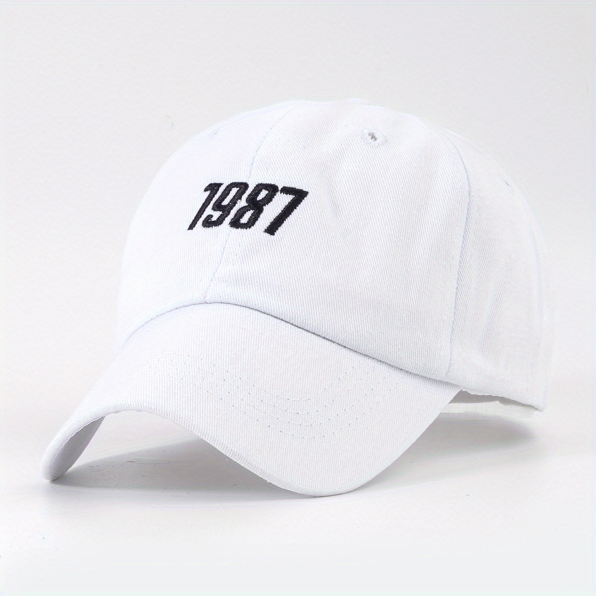 1987 Embroidered Baseball Cap Unisex Dad Hat Adjustable Couple Sun Hat