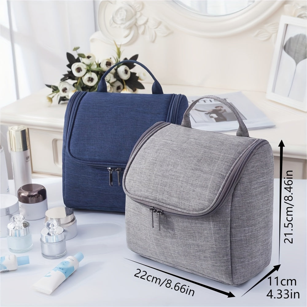 Minimalist Solid Makeup Bag Portable Hanging Bag