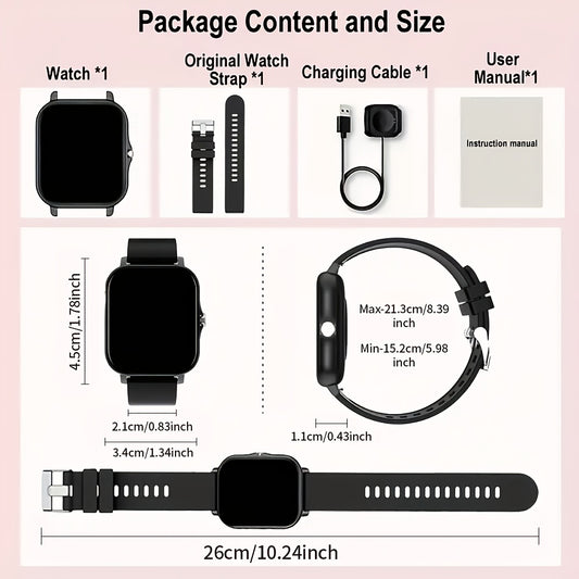 1.83" Full Screen Smartwatch Touch Display Supports Call Answering Dialing