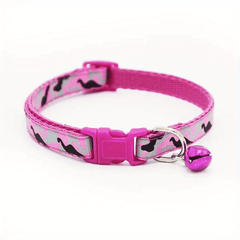 Camo Pet Collar with Bell for Cats & Dogs