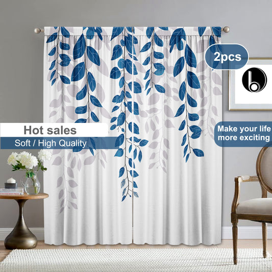 Rod Pocket Curtain for Home Decoration with Pillow Cover
