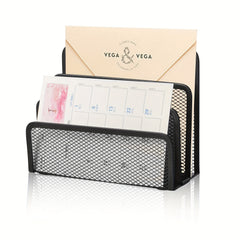 Metal Mesh Desk Mail Organizer Letter Sorter File Holder for Desktop