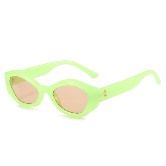 Irregular Sunglasses Ladies Small Frame Sunscreen Glasses