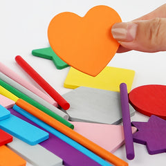 Wooden Sorting Toy with Two Lids Three Play Modes