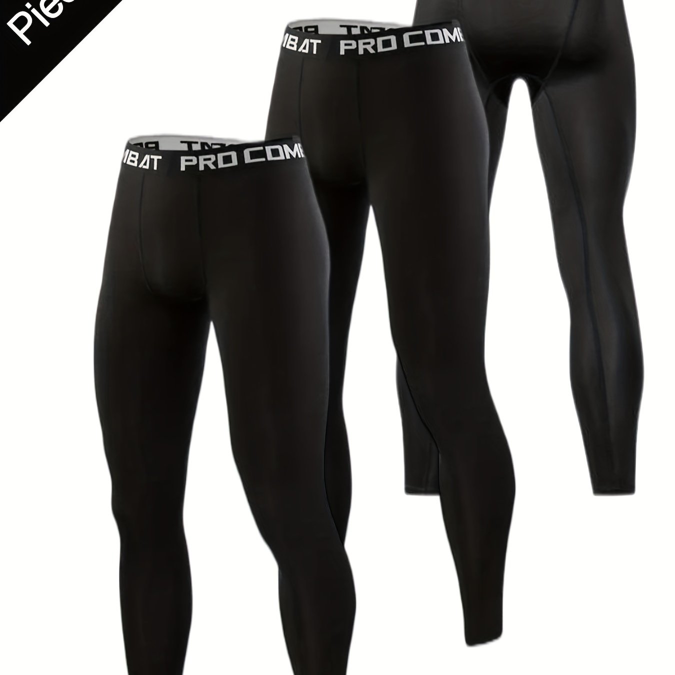 Men's Compression Pants for Running Moisture Wicking Athletic Leggings