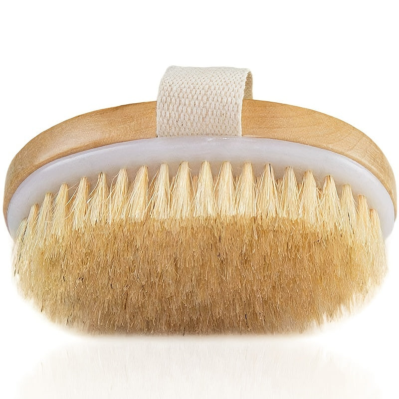 Wooden Bristle Body Brush Skin Massager for Deep Cleansing