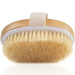 Wooden Bristle Body Brush Skin Massager for Deep Cleansing