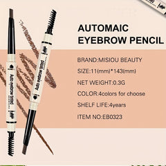 4 Colors Eyebrow Pencil Triangular Head Long Lasting Waterproof Sweat Proof