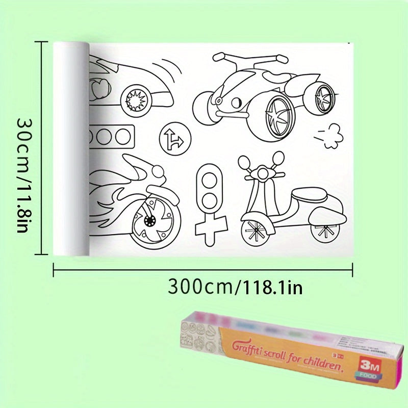 Graffiti Paper Roll for Kids Painting