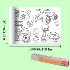 Graffiti Paper Roll for Kids Painting
