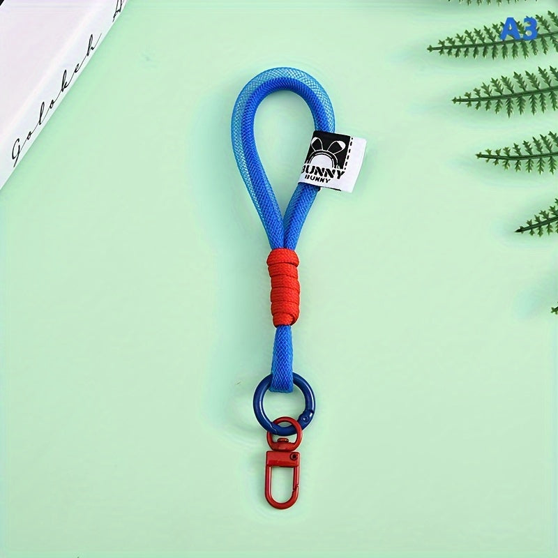 Nylon Braided Rope Keychain Keyring for Outdoor Camping