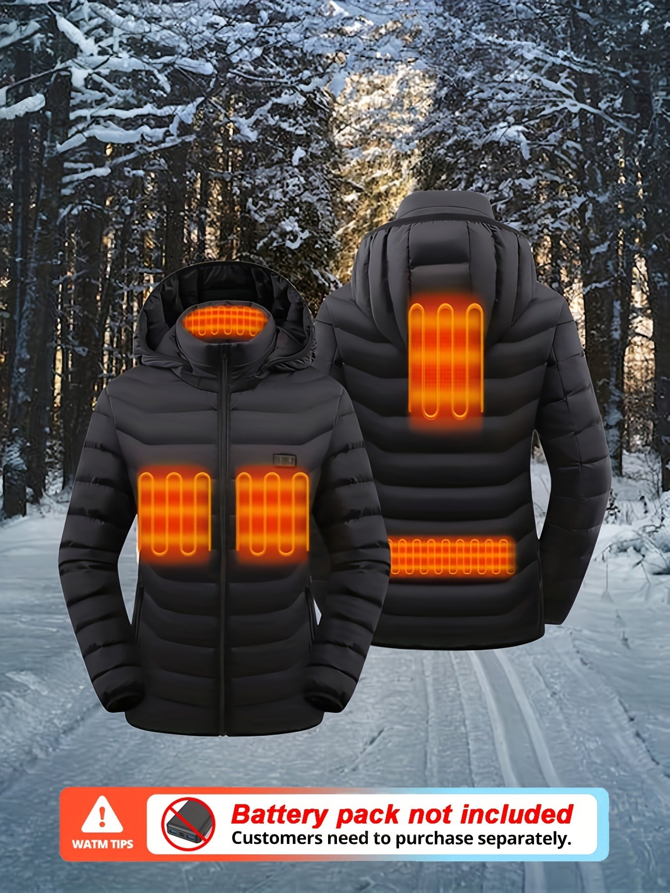 Women's Waterproof Lightweight Jacket with Heating