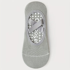 Women's Non Slip Yoga Socks with Cross Strap Sports Socks