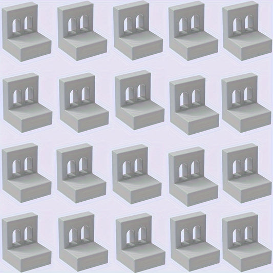 20 PCS Building Block Set Square Fence Railing for Children's DIY Scene Play