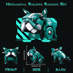 Mechanical Bulldog Building Blocks Flexible Joints & Wings Home Decoration Gift