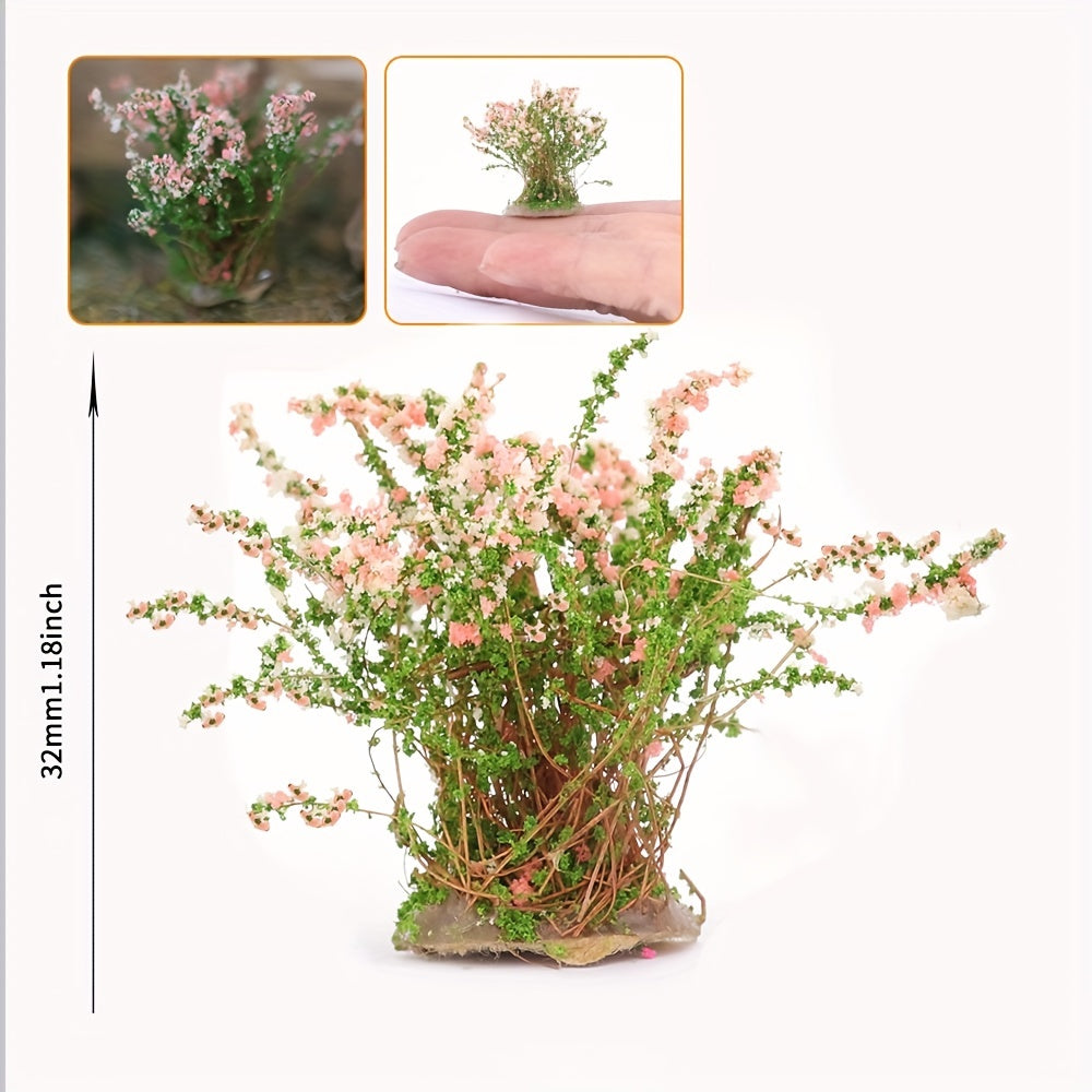 1 57inch Mini Craft Artificial Bush Flower Fairy Garden Home Houses Decoration