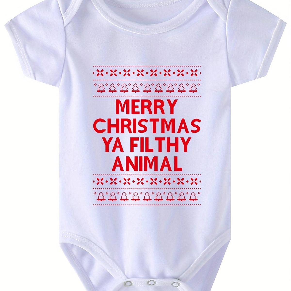 Christmas Costume Newborn Baby Romper Short Sleeve Onesie