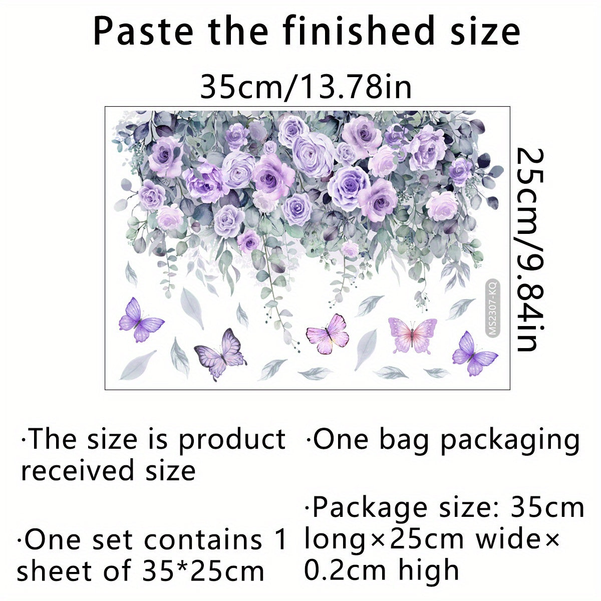 Butterfly Wall Sticker Self Adhesive Decor