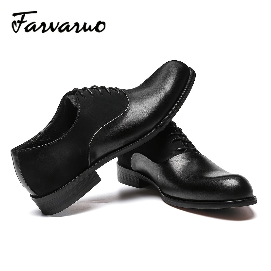 FARWARWO Leather Dress Shoes Wedding Office