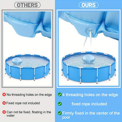 Winter Pool Air Pillows 121 Dia w/ Ropes PVC Ice Equalizer