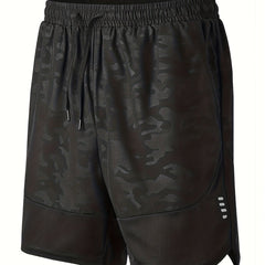 Men's Camo Sports Shorts Drawstring Casual Quick Dry Summer Clothing
