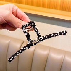 Leopard Print Hair Claw Large Hair Clip