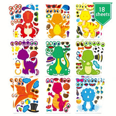 DIY Dinosaur Party Sticker Kit