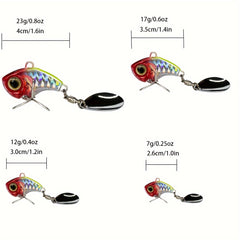 Rotating Metal VIB Fishing Lures With Sequins - 7g-24g