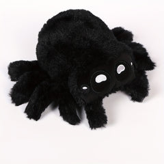 2pcs Plush Spider Toy Soft Polyester Prank Prop Halloween Decor