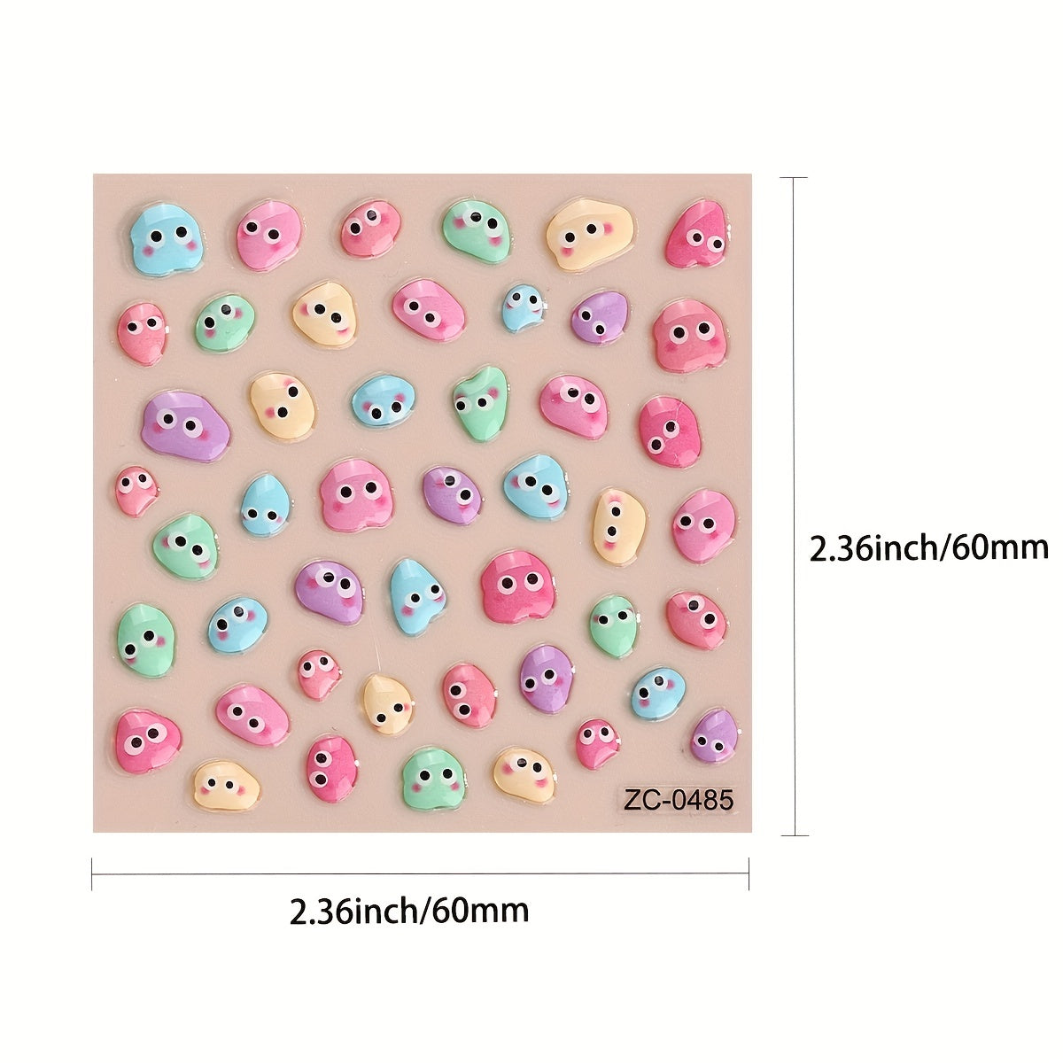 Cartoon Nail Art Stickers Self Adhesive Decals for Women And Girls