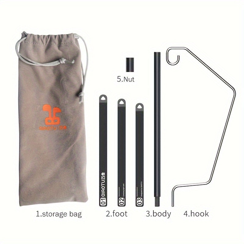 Portable Aluminum Camping Light Stand Tripod